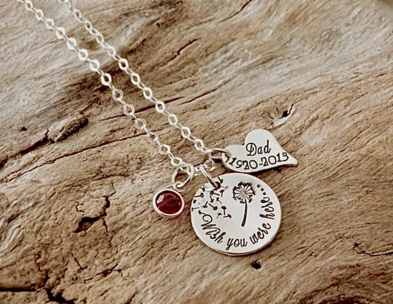 Birthstone Memorial Necklace
