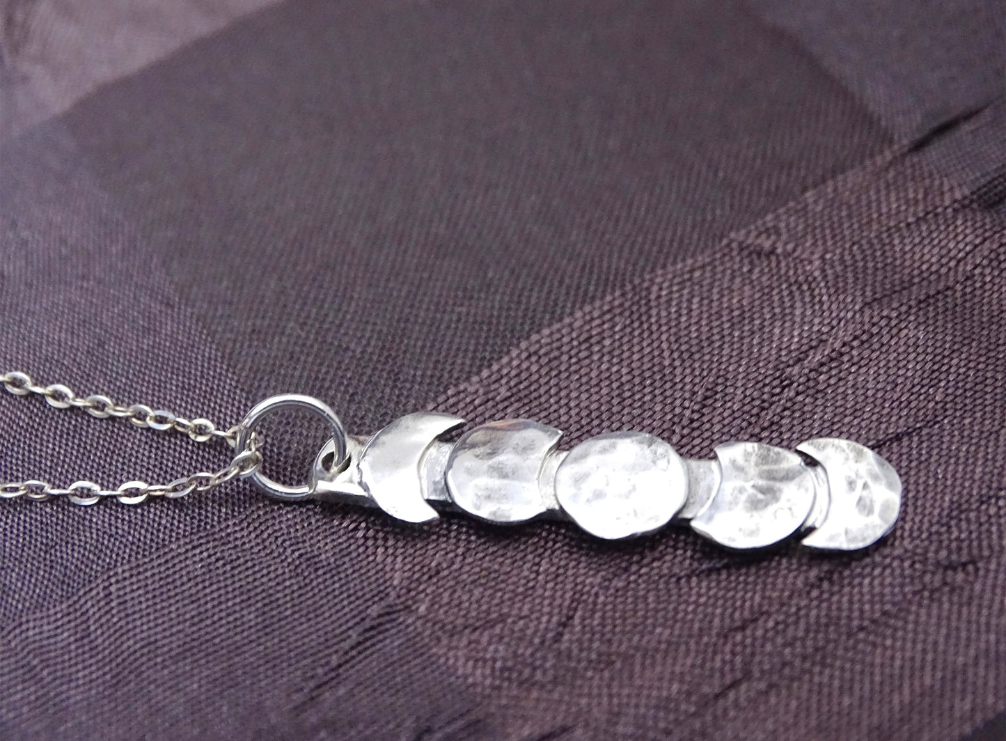 Moon phase necklace