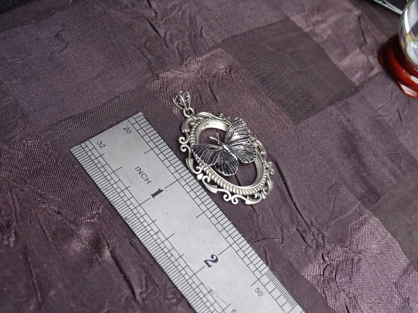 Sterling silver butterfly necklace