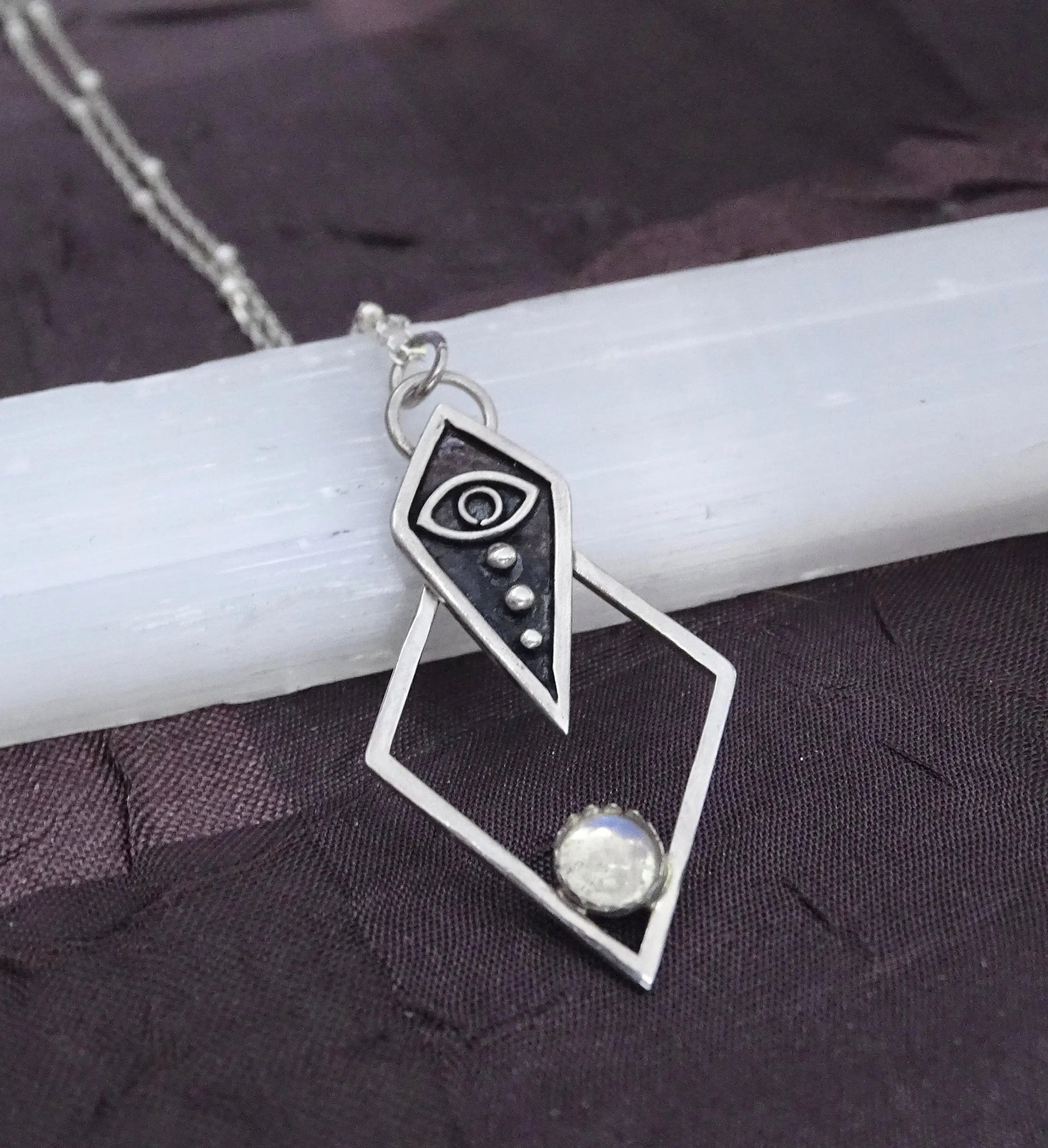 Sterling Silver evil Eye Pendant