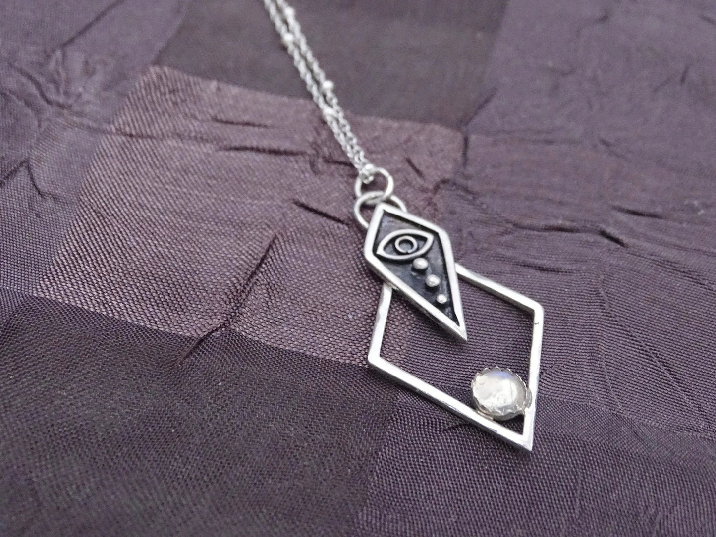 Sterling Silver evil Eye Pendant