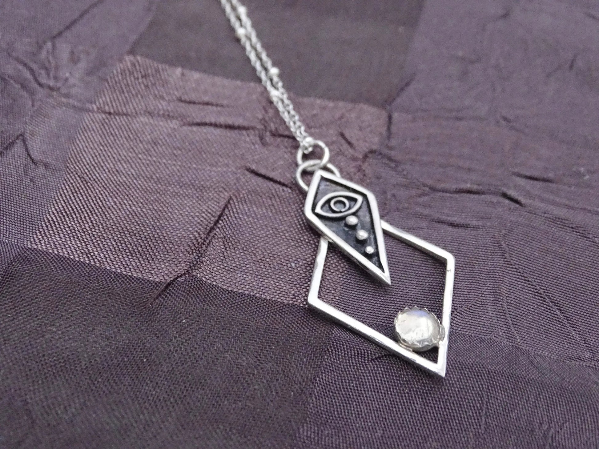 Sterling Silver evil Eye Pendant
