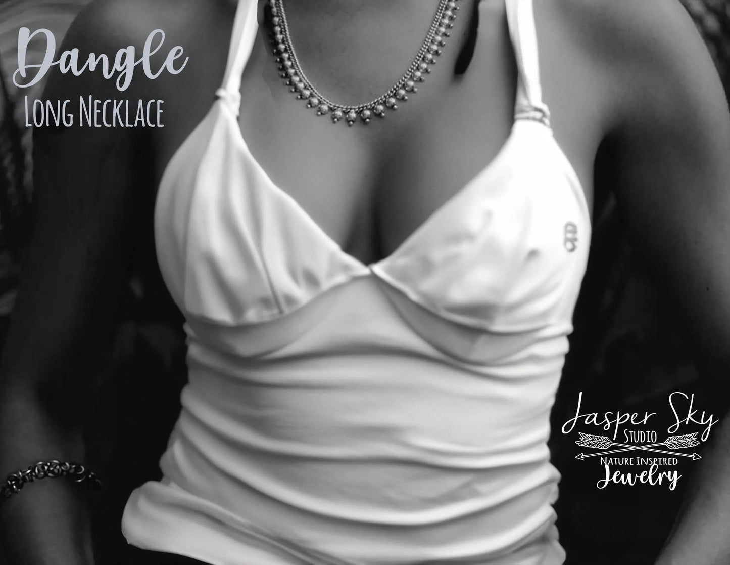Silver Long Necklace