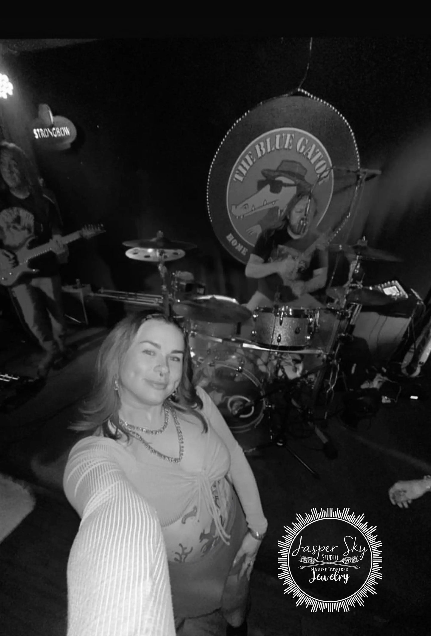 Gold Dangle Long Necklace