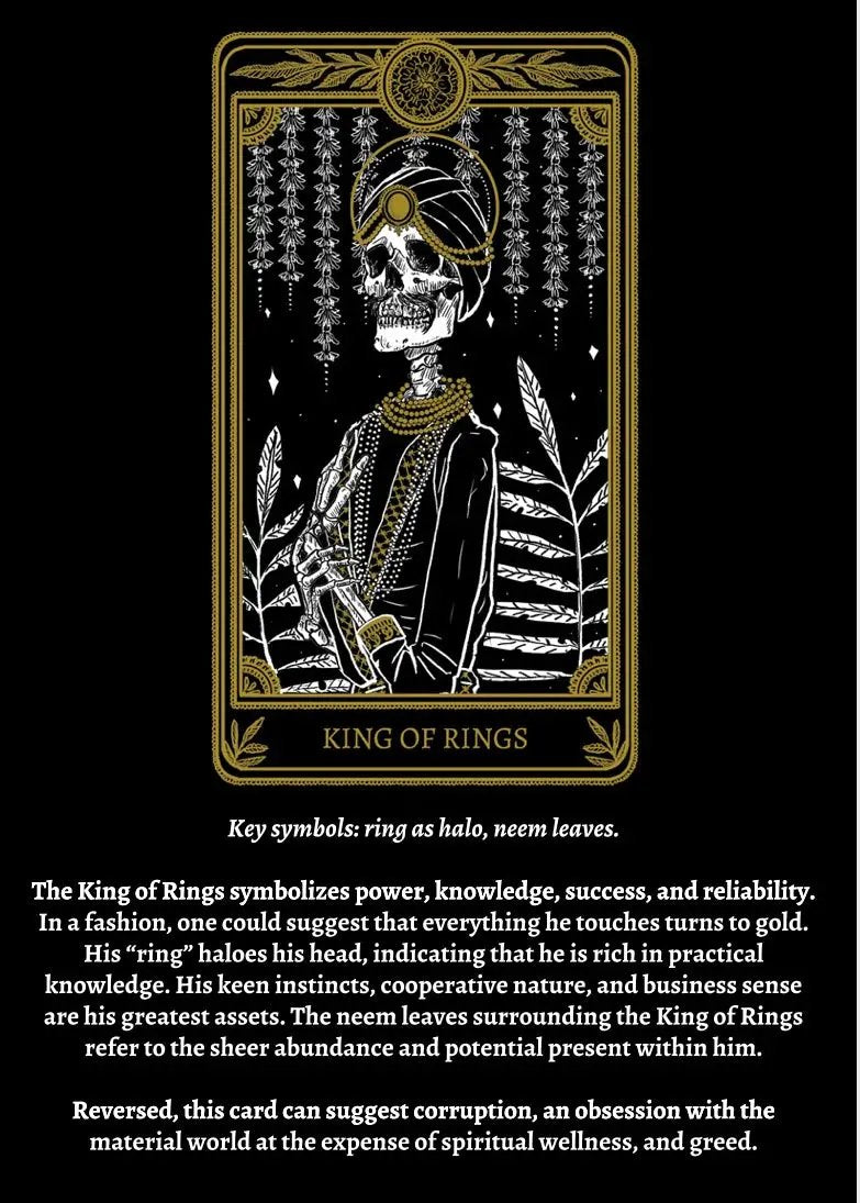 Kings of Rings Tarot Card Necklace