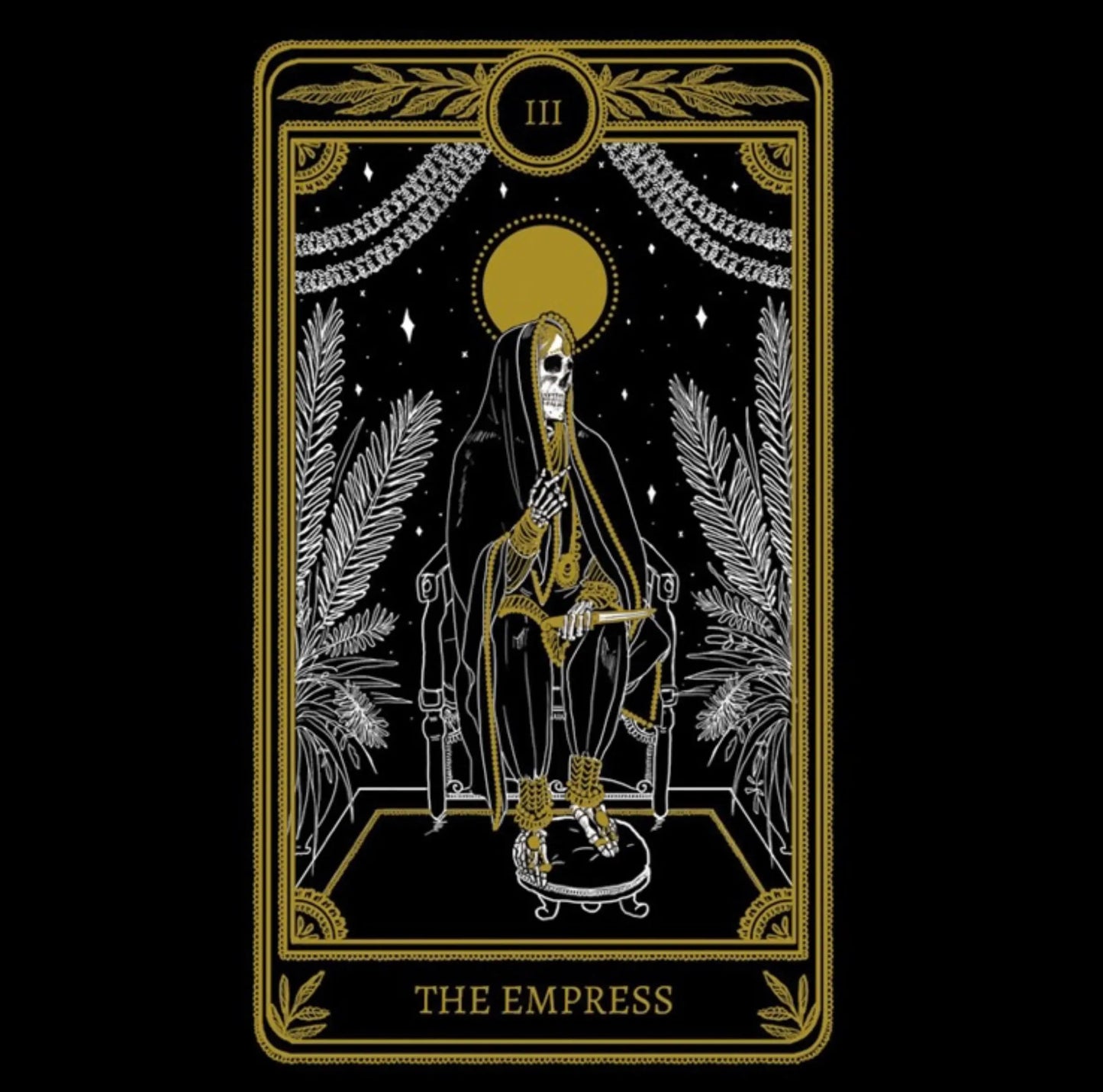 empress tarot card necklace