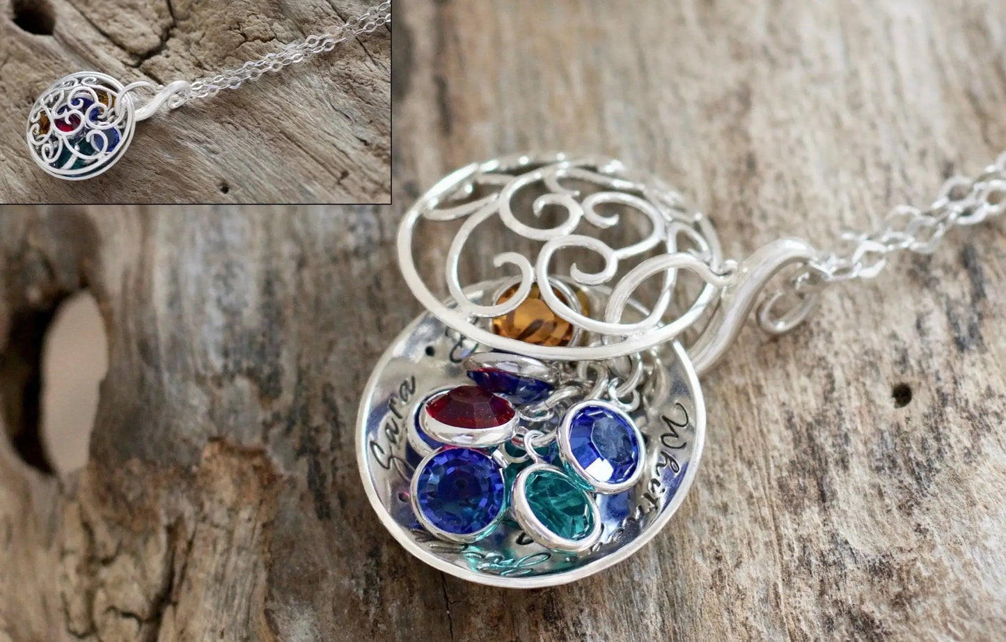 Birthstone Locket Necklace