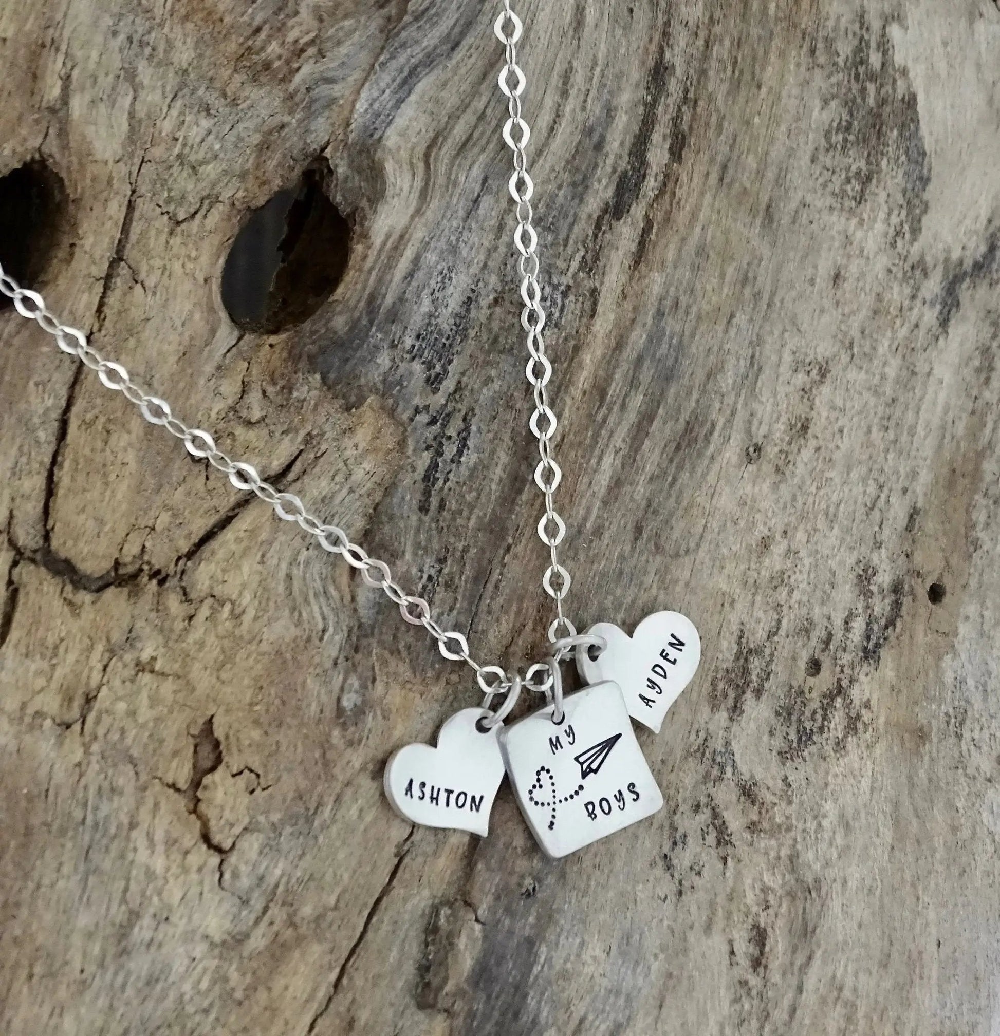 mom of boys necklace