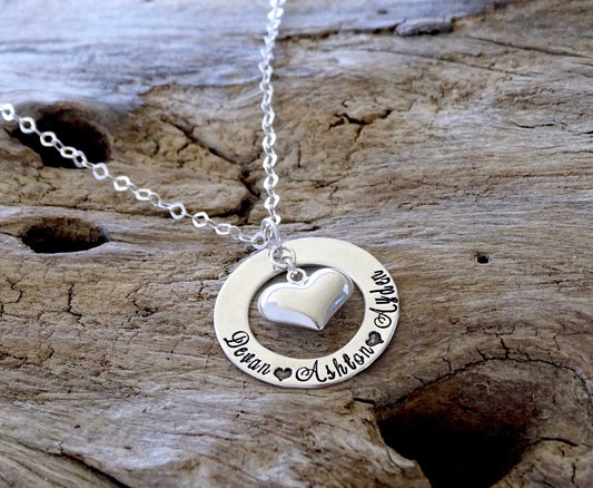Personalized Heart Necklace