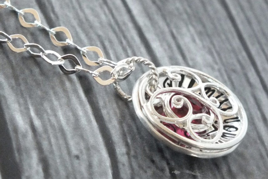 Kids birthstone necklace