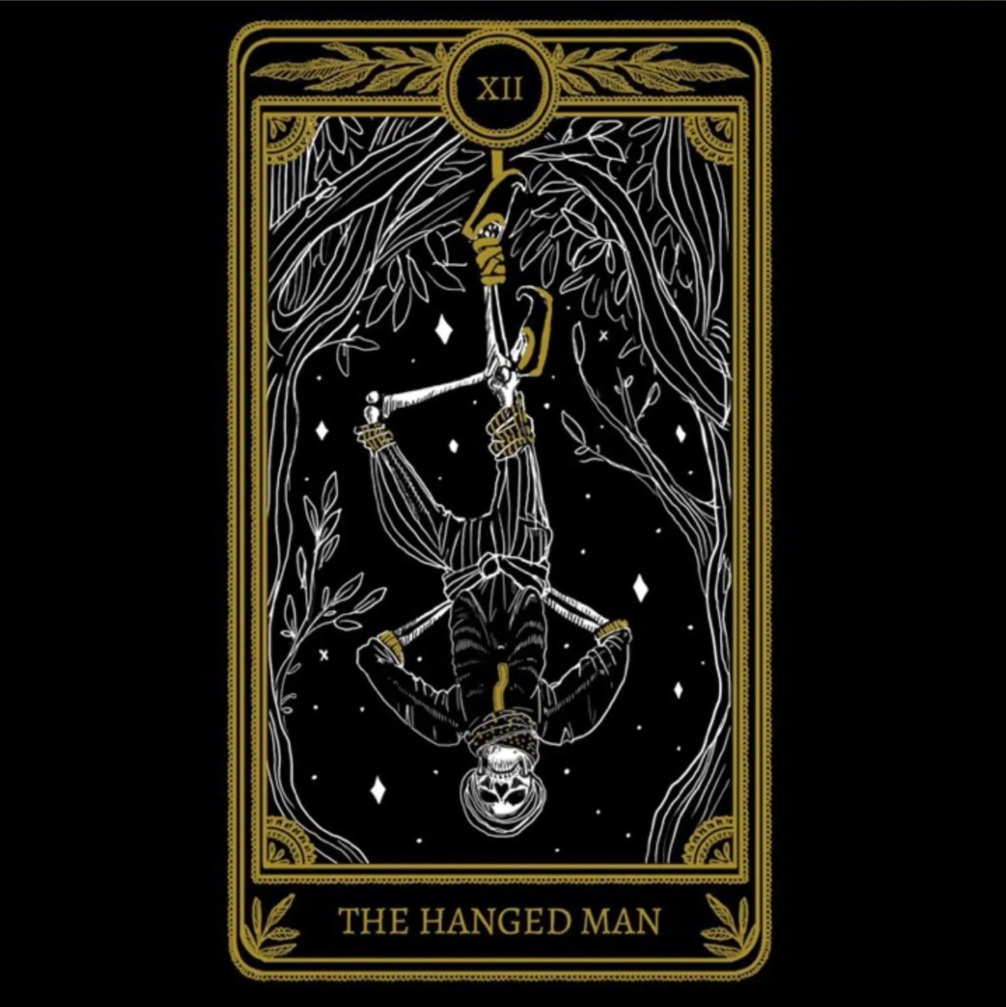 Hanged Man Tarot Card Necklace
