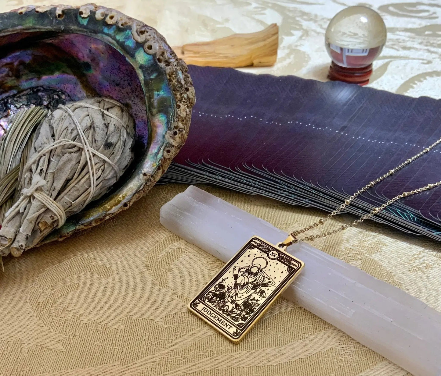 Judgement Tarot Card Necklace
