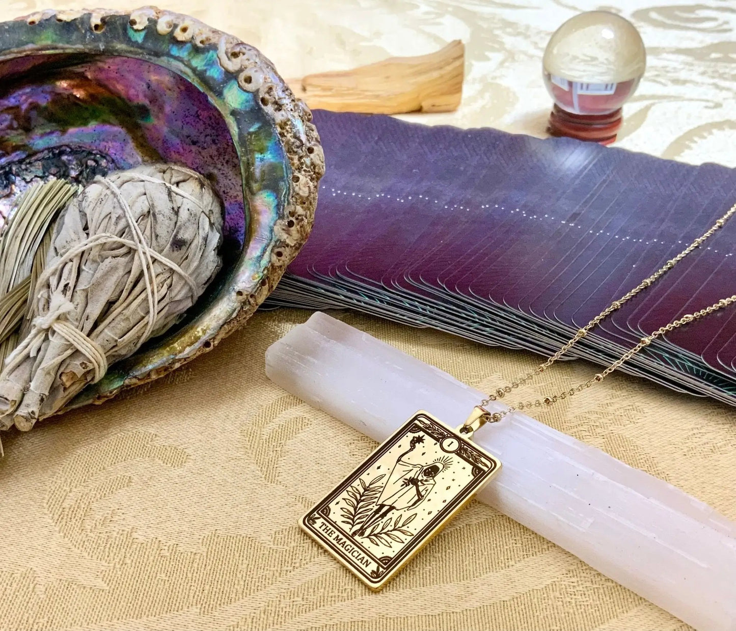 Magician Tarot Card Necklace