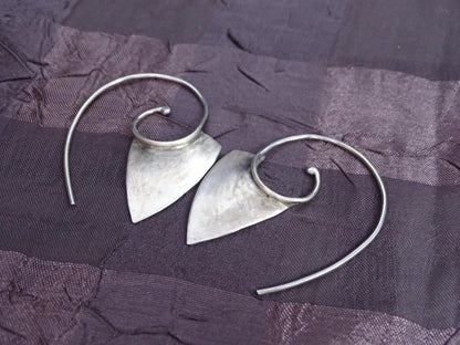  Sterling Silver Spiral Earrings