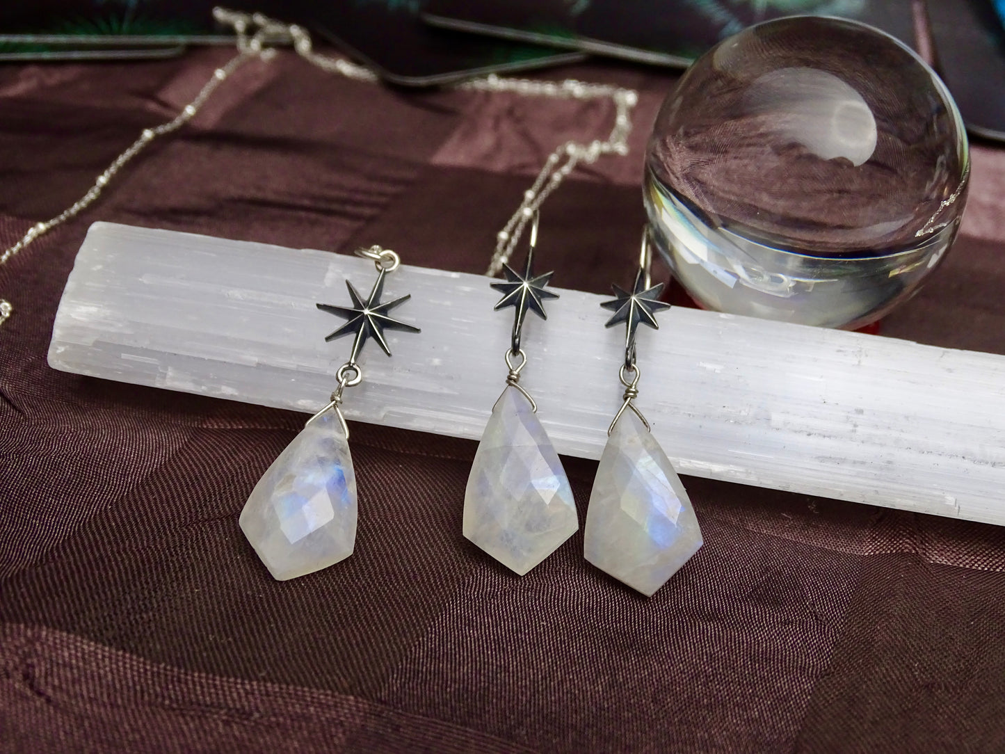 North Star Necklace and Earring Set