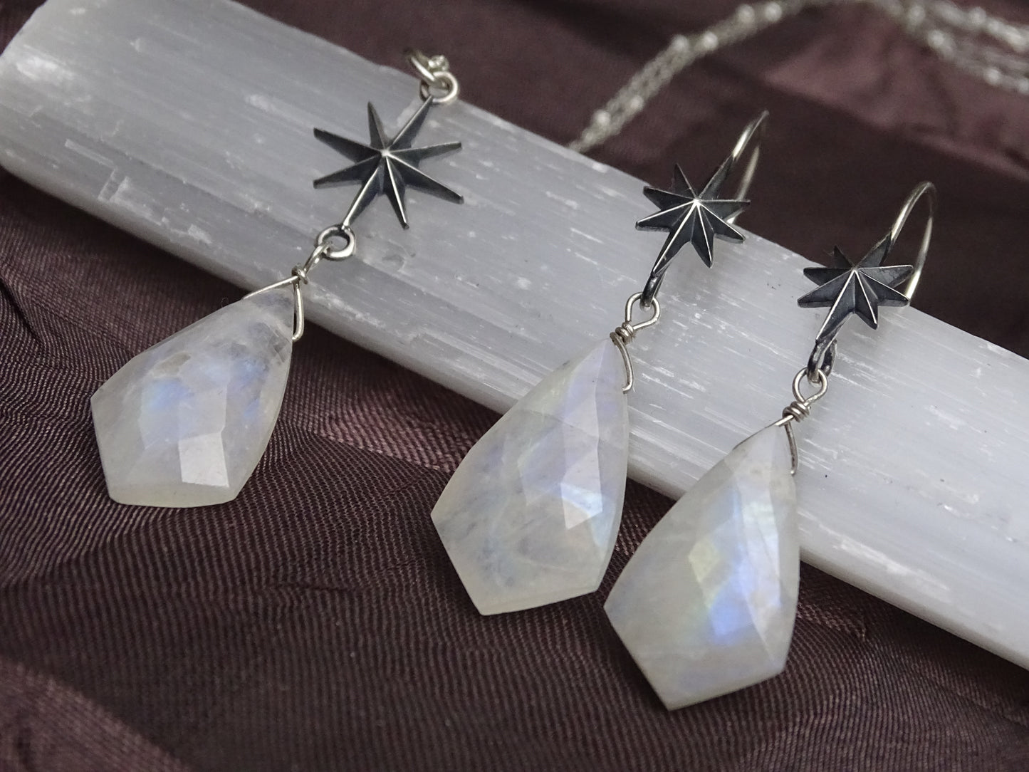 North Star Necklace and Earring Set