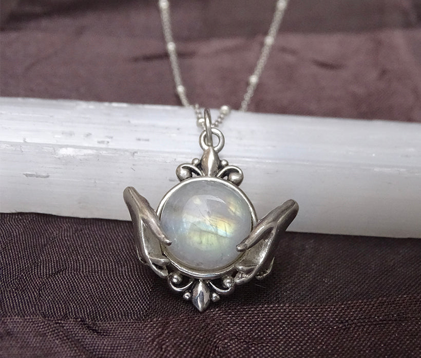 Crystal ball necklace