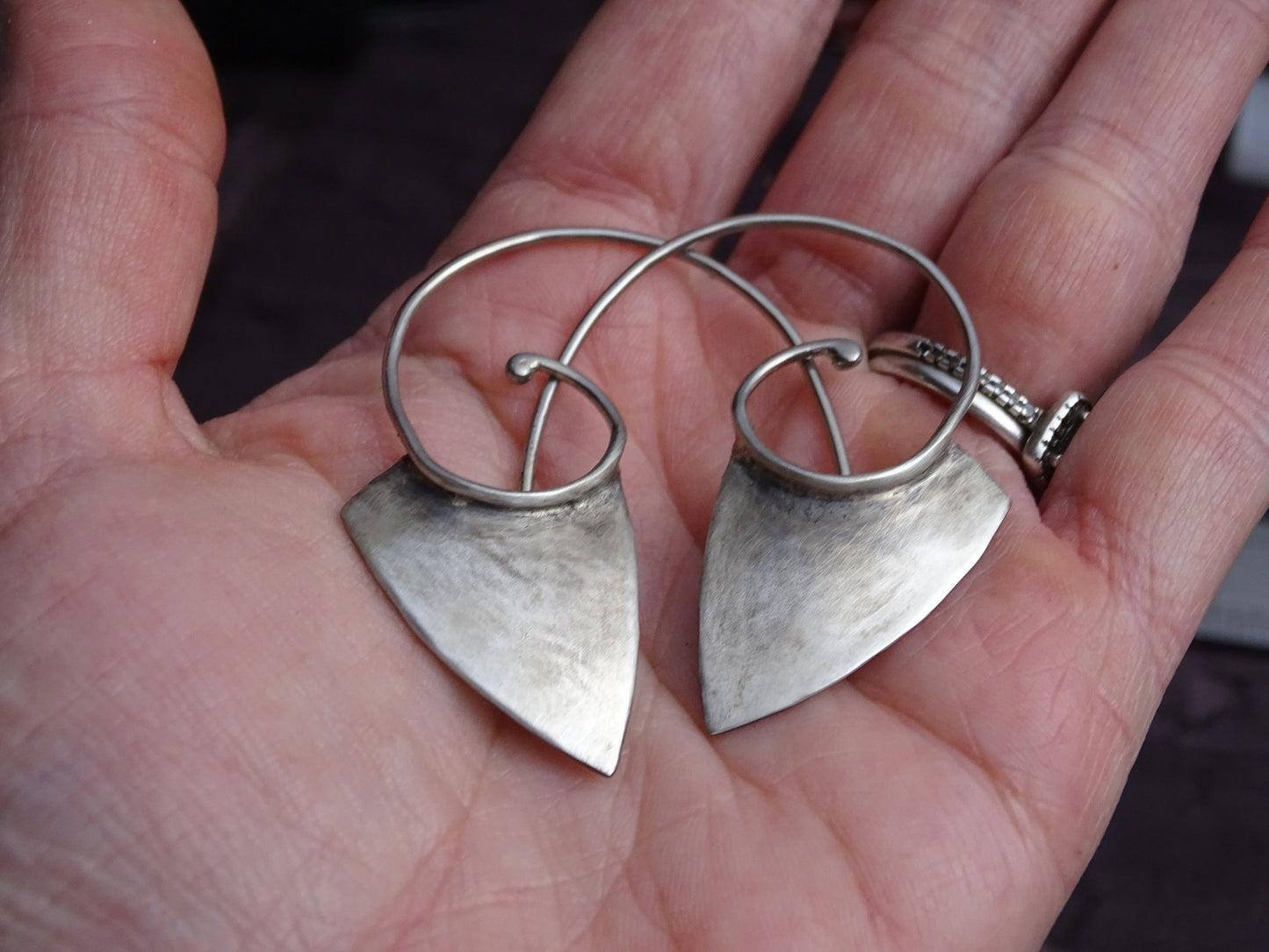 Sterling silver Spiral Earrings