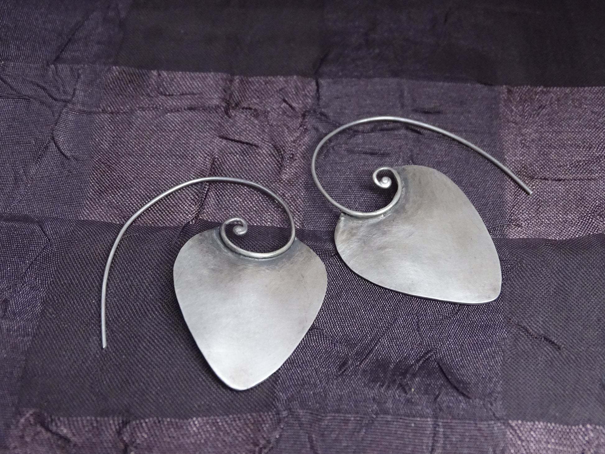 Sterling silver Spiral Earrings