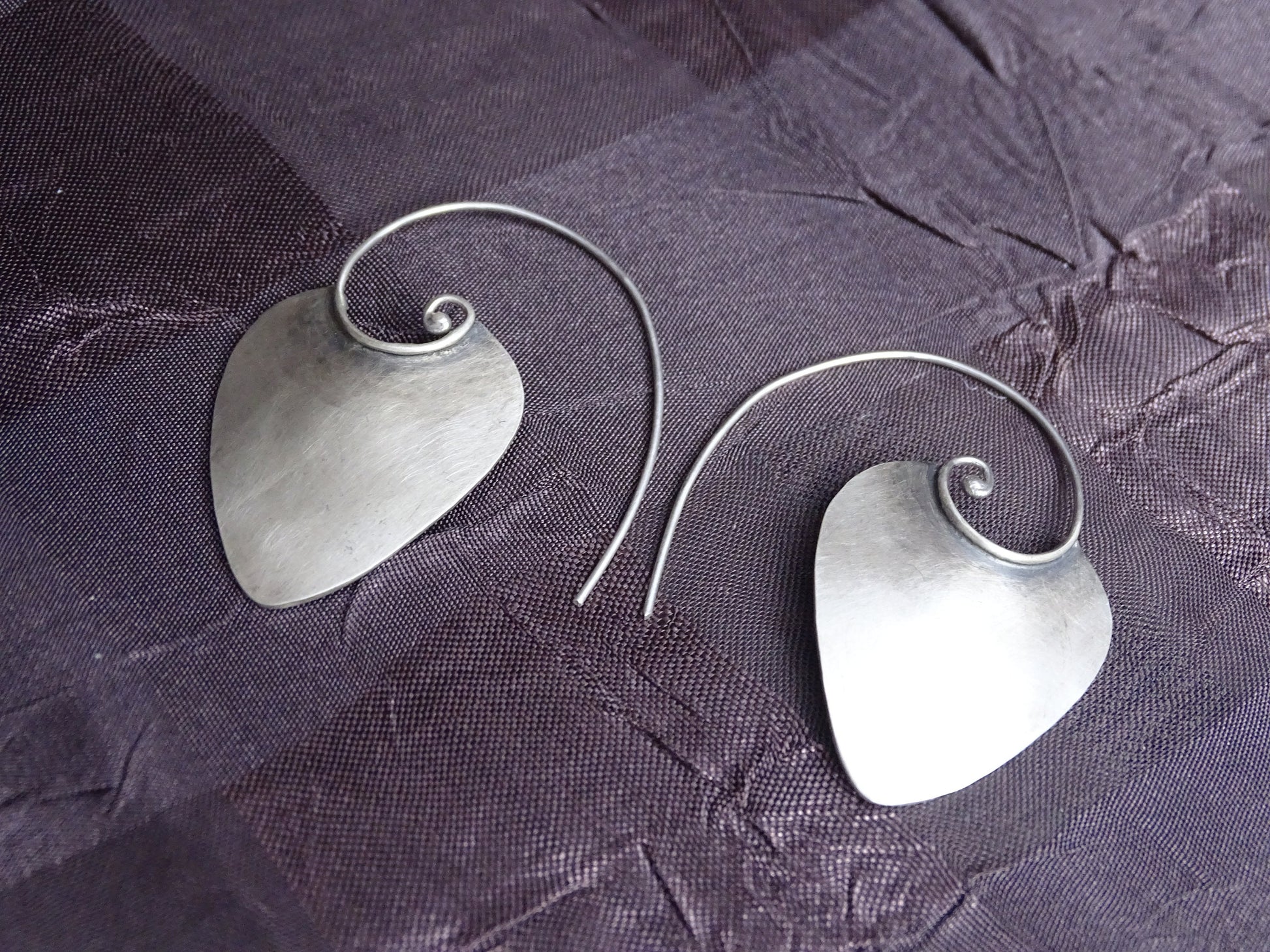 Sterling silver Spiral Earrings