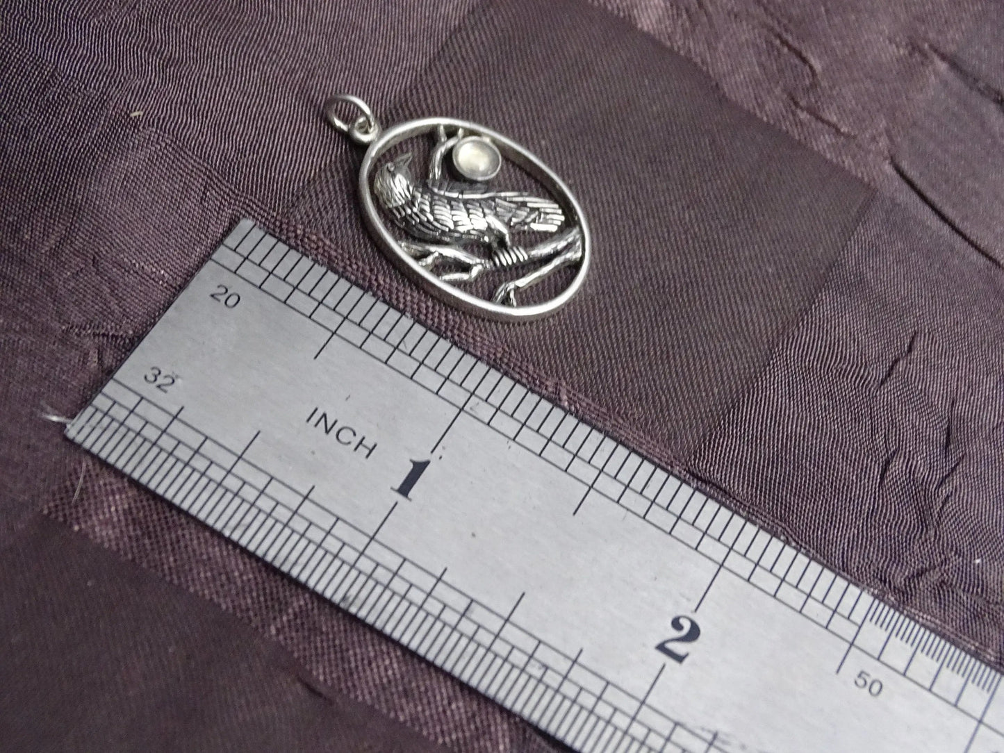 Sterling Silver Moonstone Raven Necklace - Spiritually Transformative Jewelry for Hope and Renewal  - Christmas Gift