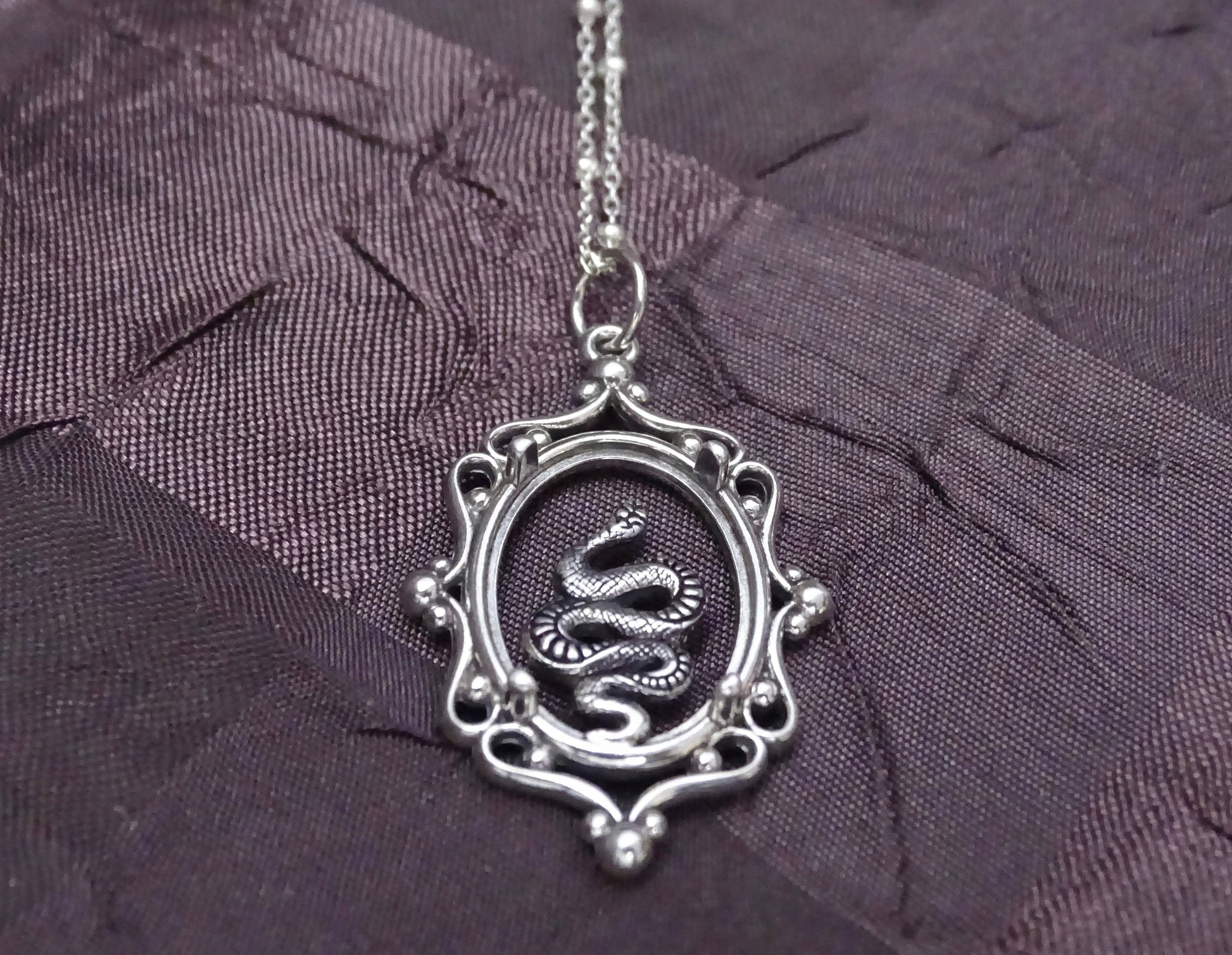 Sterling Silver Snake necklace