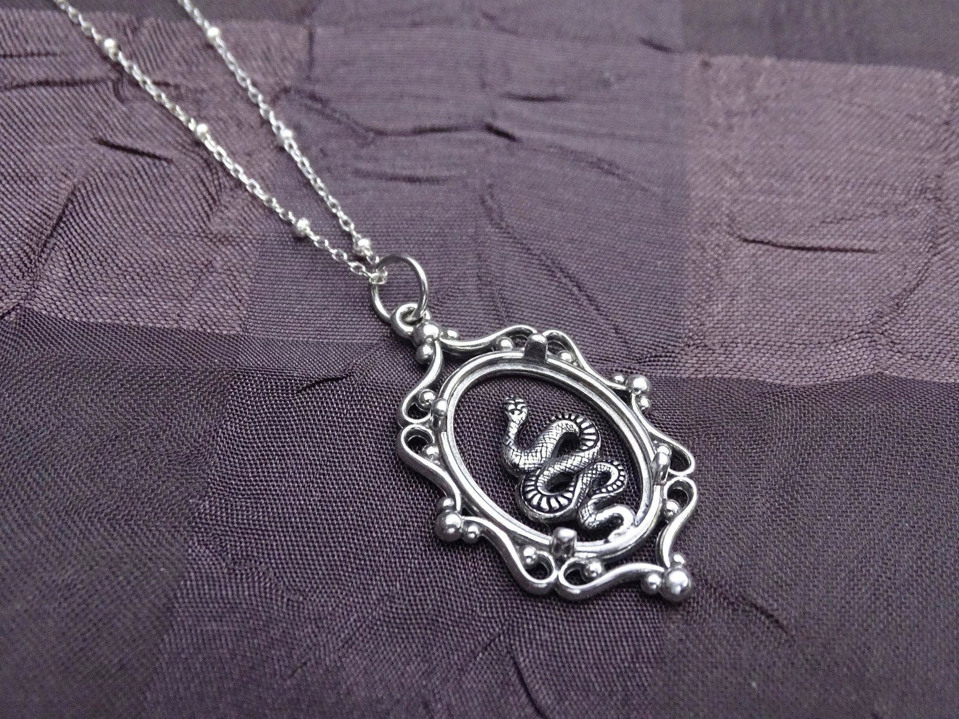 Sterling Silver Snake necklace
