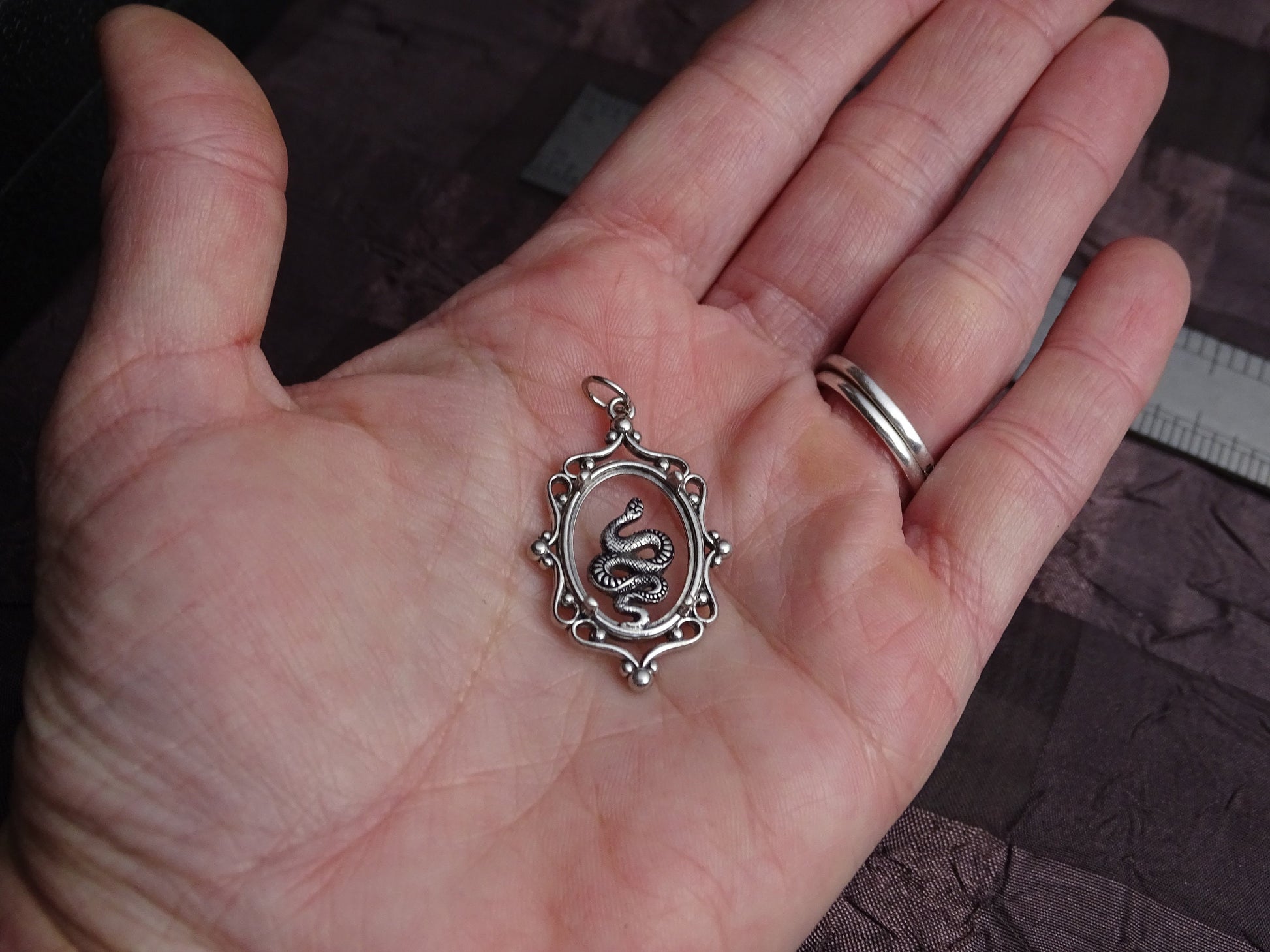 Sterling Silver Snake necklace