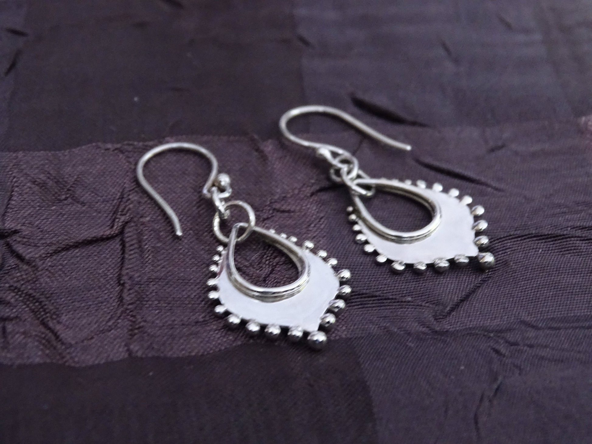 Sterling silver dangle earrings