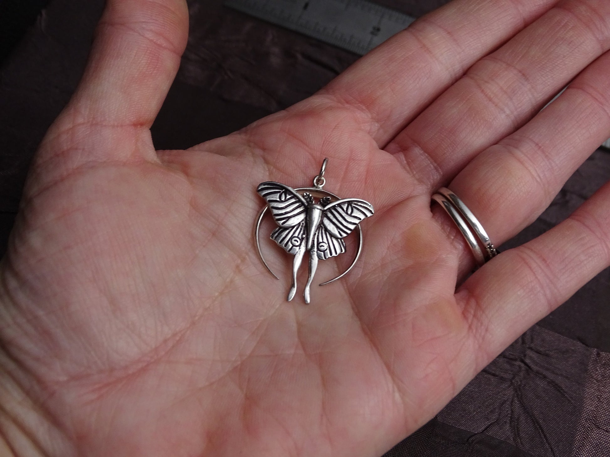 Luna Moth Necklace