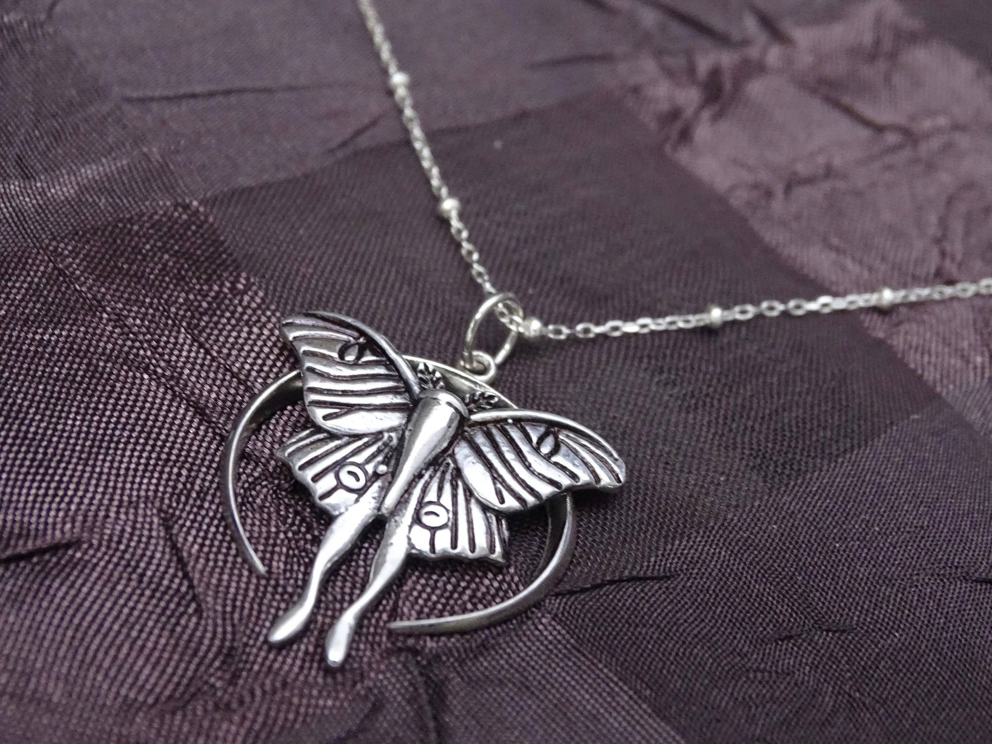 Luna Moth Necklace