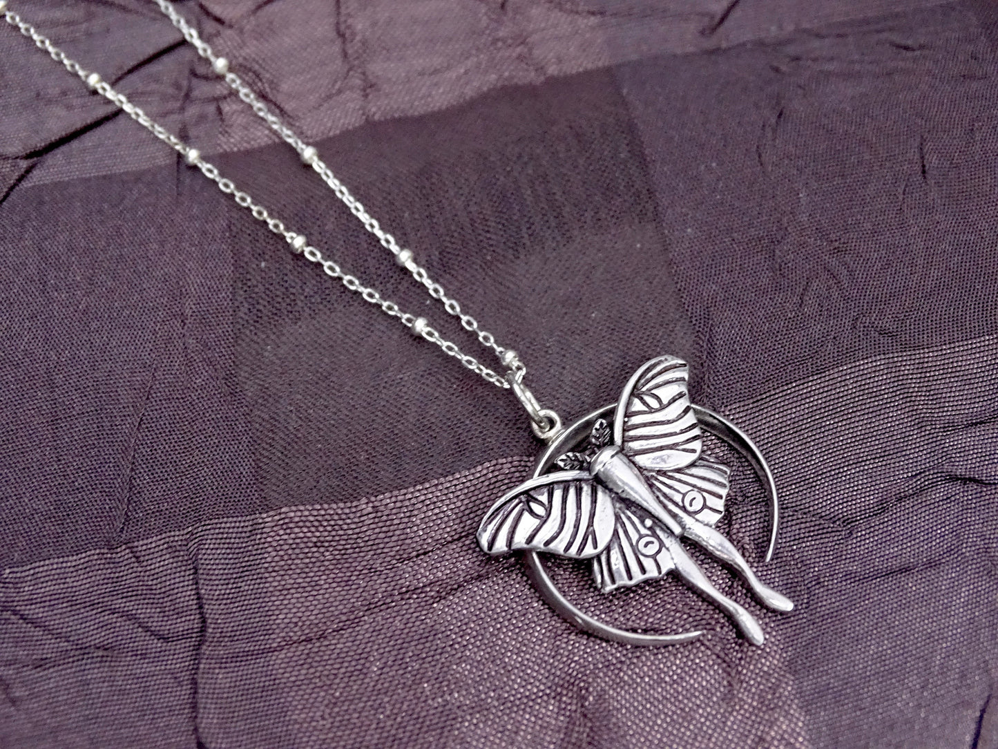 Luna Moth Necklace
