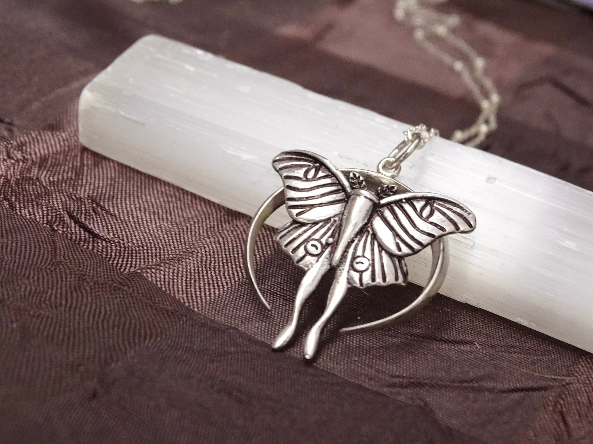 Luna Moth Necklace