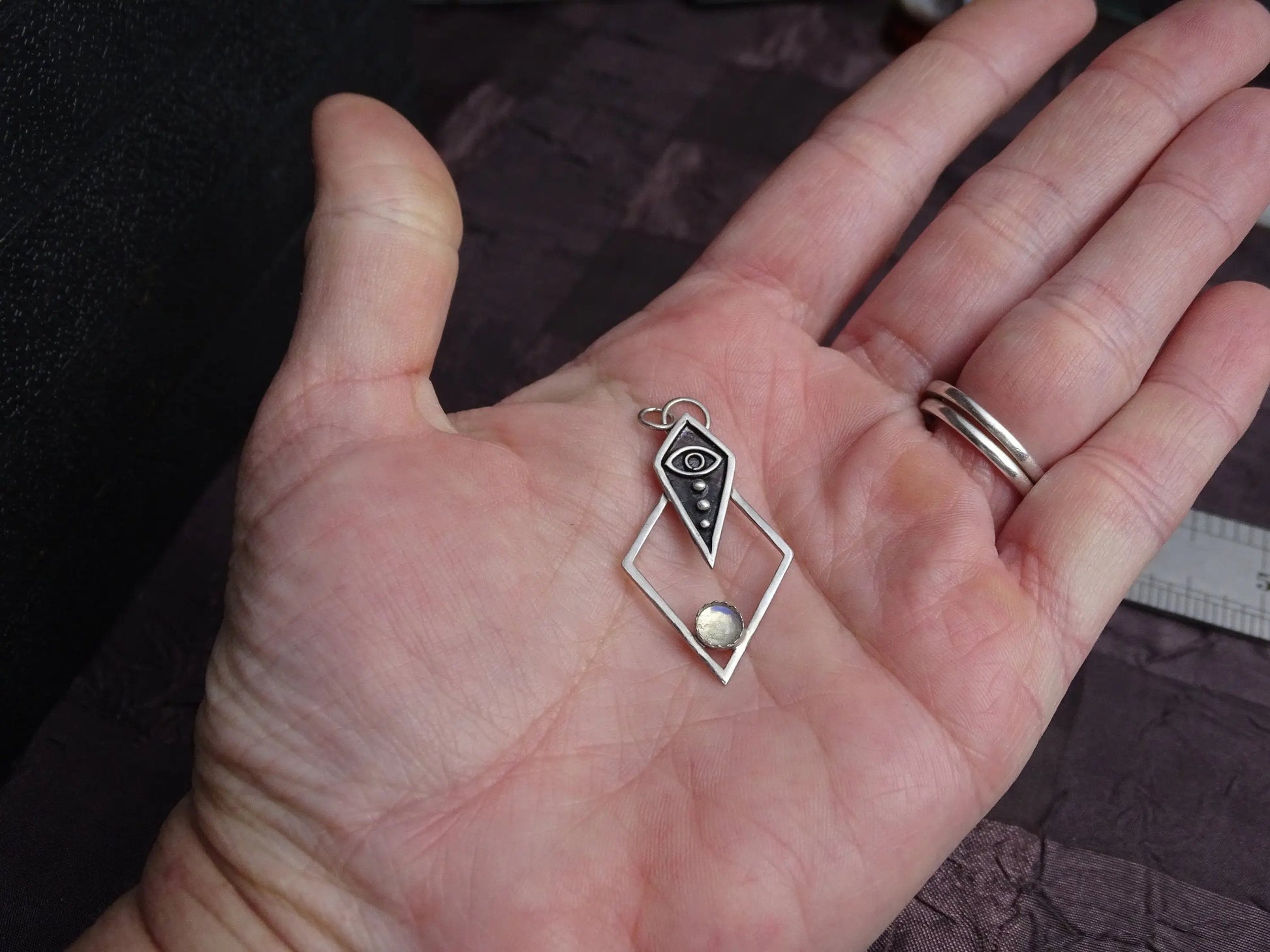 Sterling Silver evil Eye Pendant