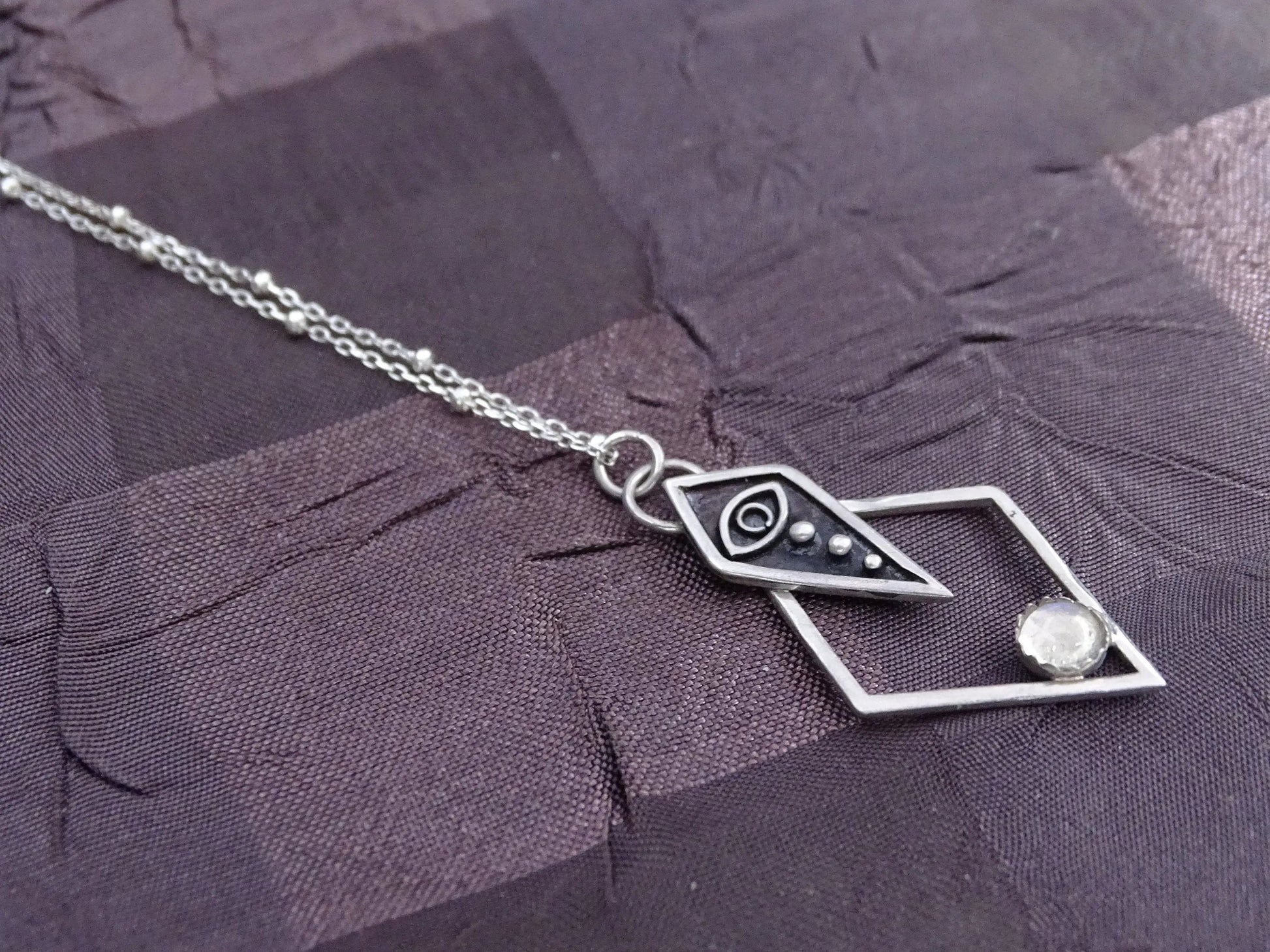 Sterling Silver evil Eye Pendant