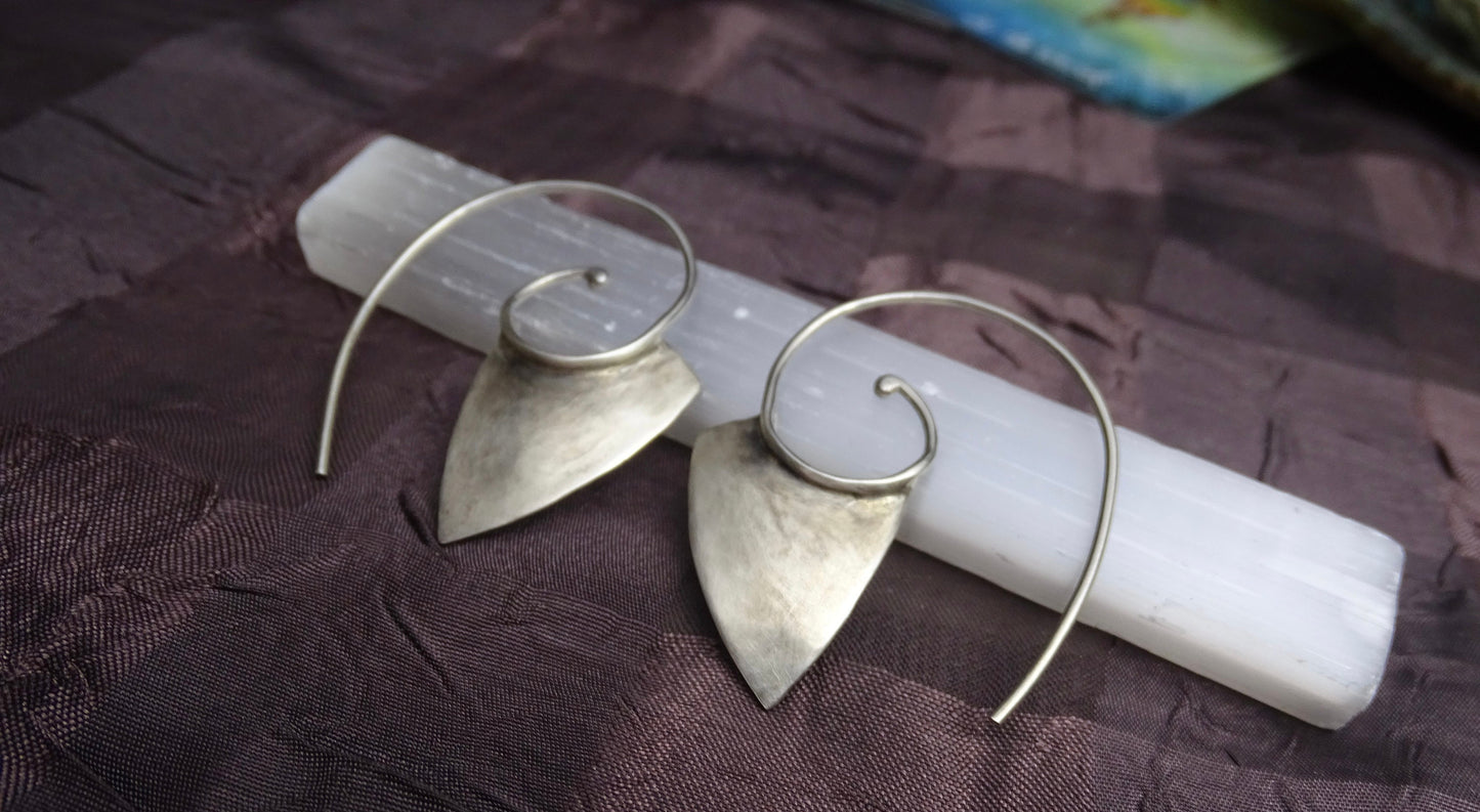 Sterling silver Spiral Earrings