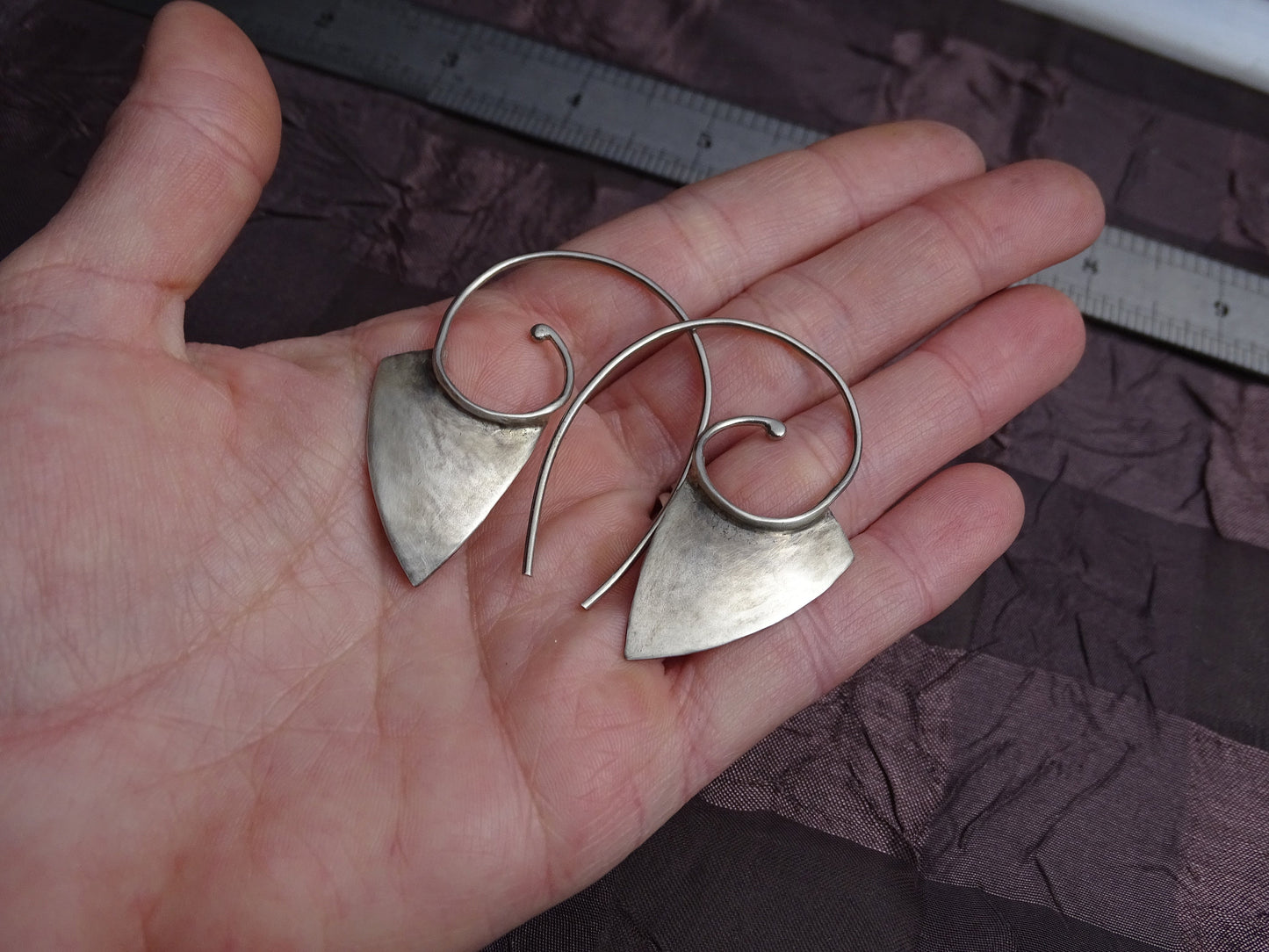 Sterling silver Spiral Earrings