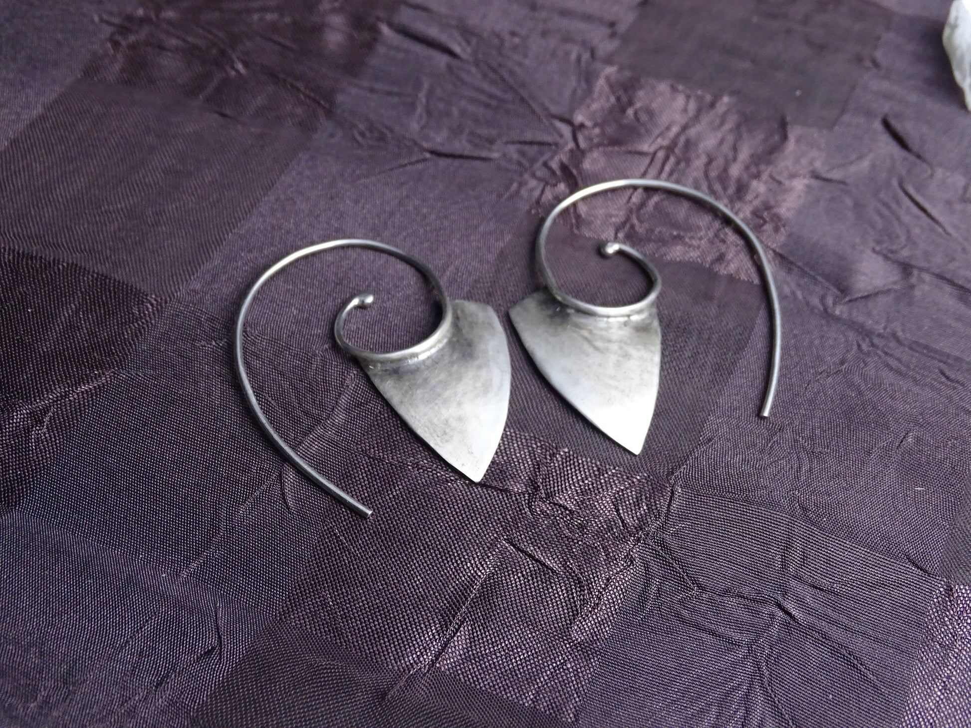 Sterling silver Spiral Earrings