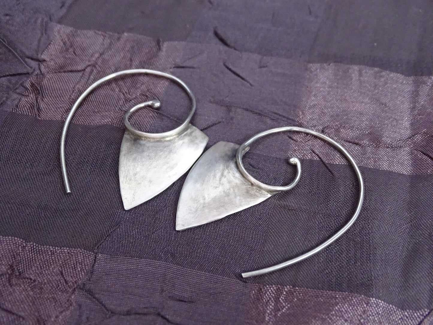 Sterling silver Spiral Earrings