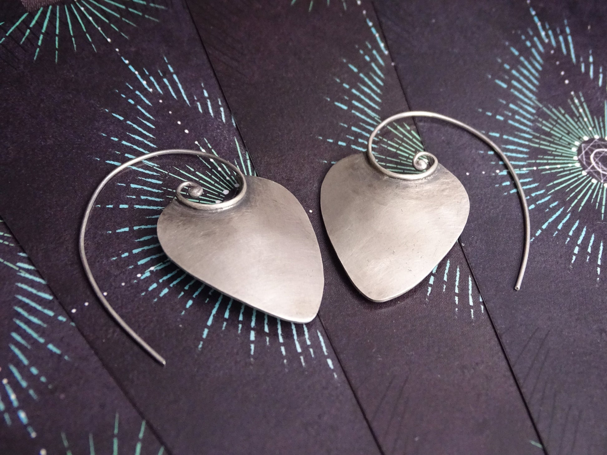 Sterling silver Spiral Earrings
