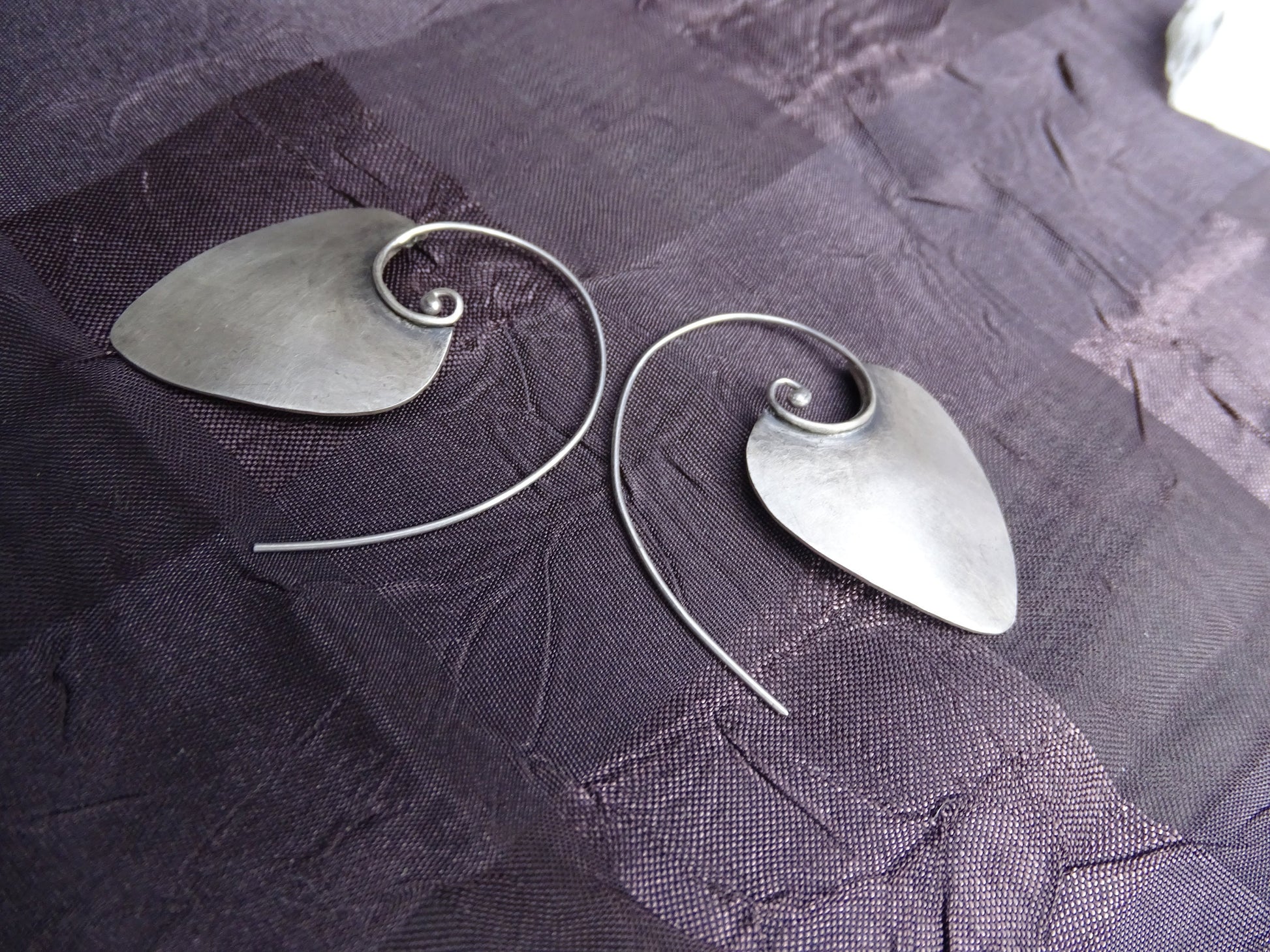 Sterling silver Spiral Earrings