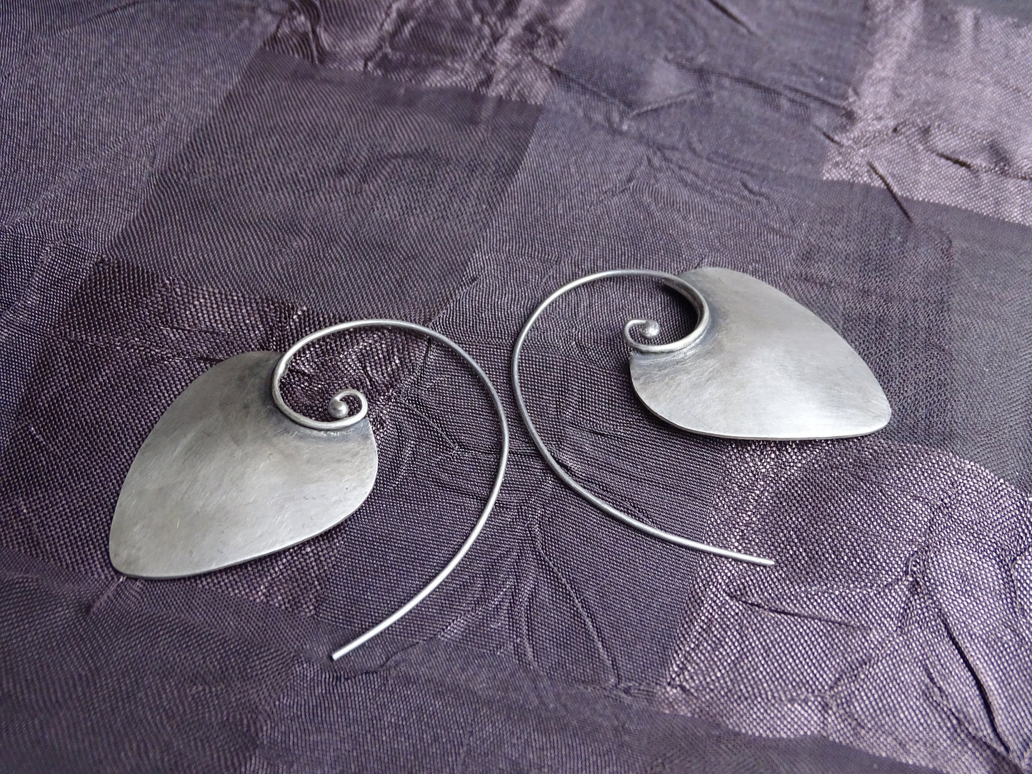 Sterling silver Spiral Earrings