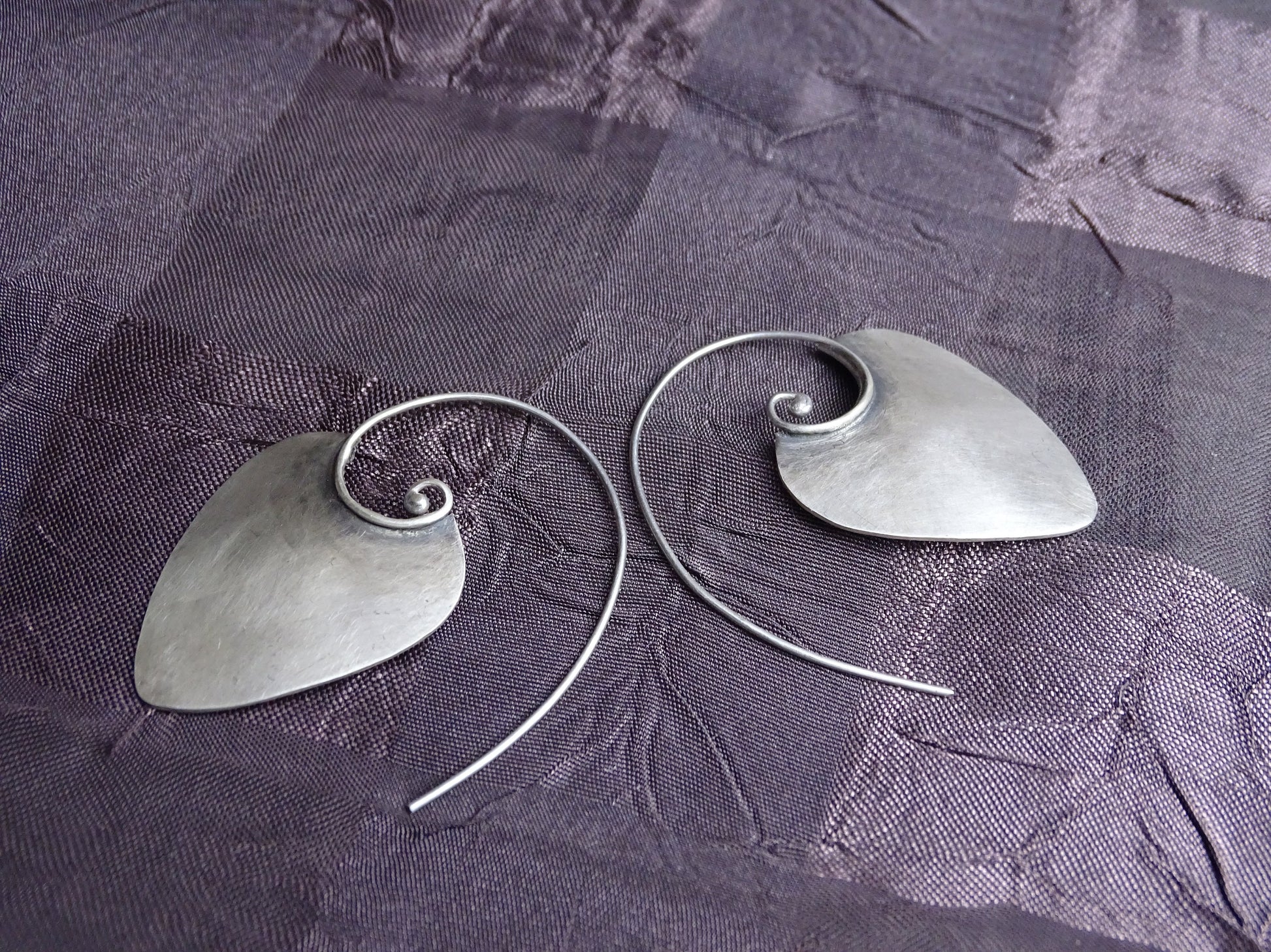 Sterling silver Spiral Earrings