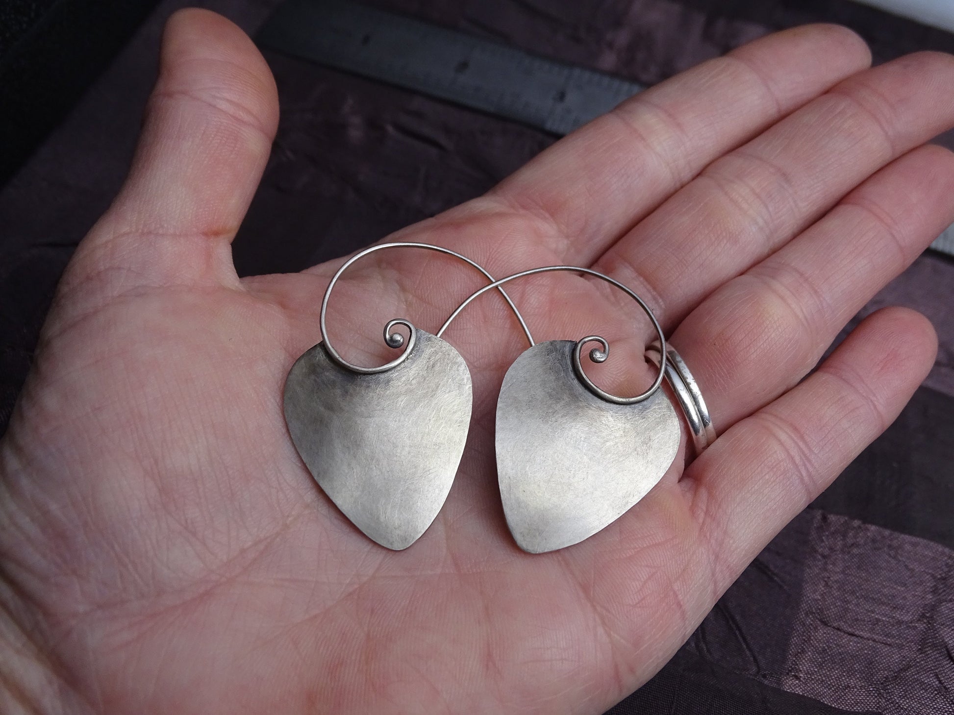 Sterling silver Spiral Earrings