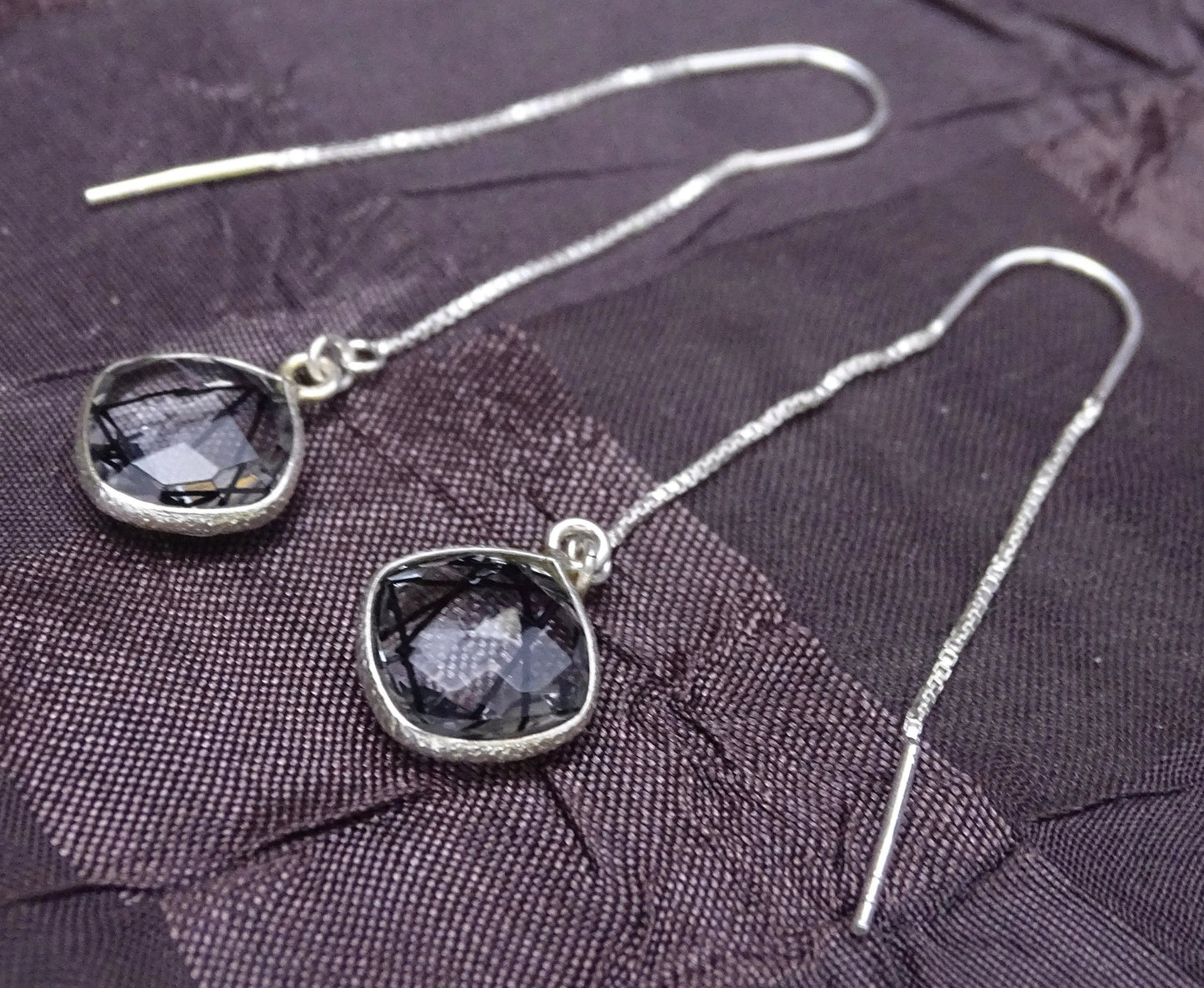 Obsidian Pendant & Earrings Set