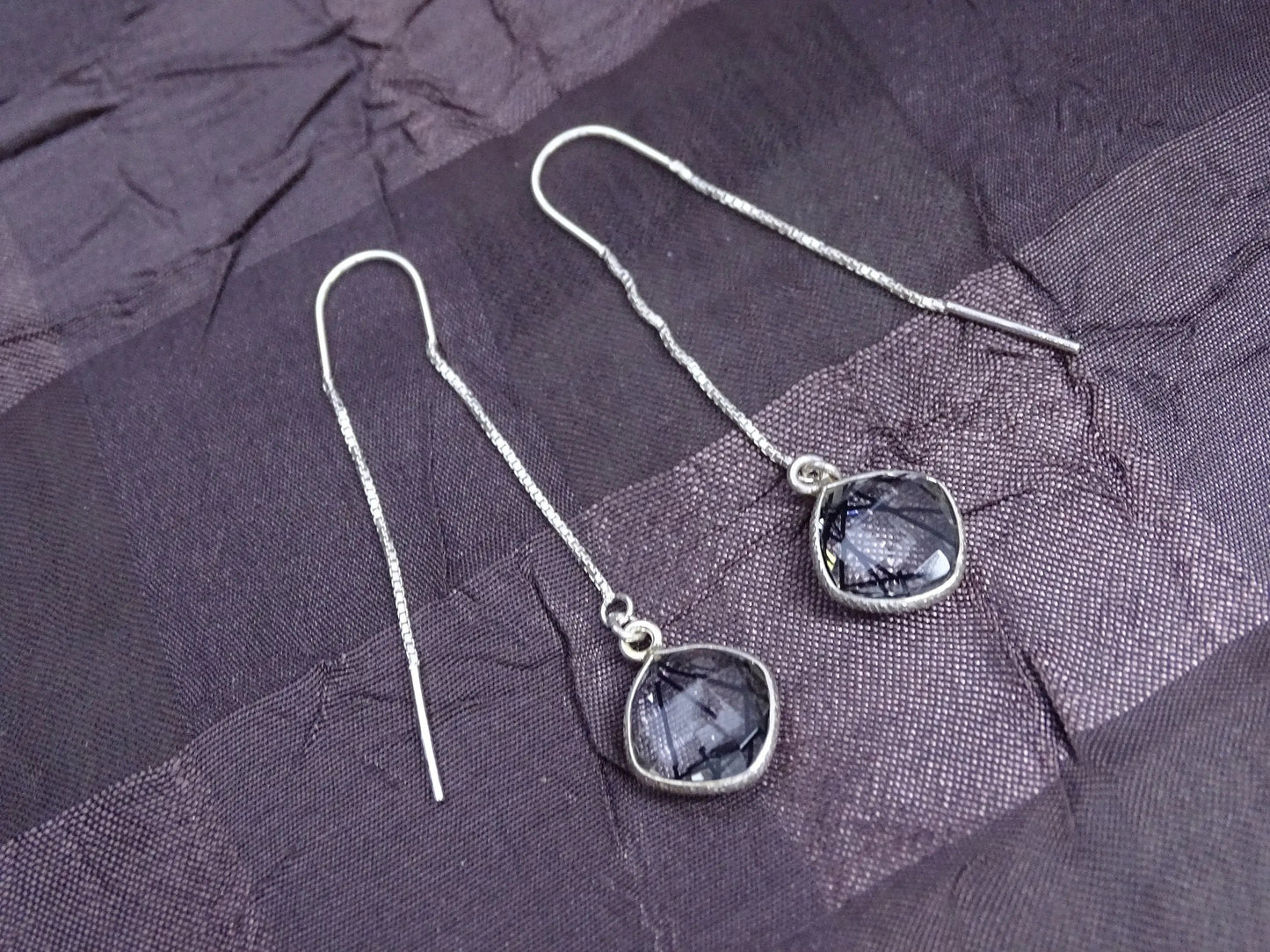 Obsidian Pendant & Earrings Set