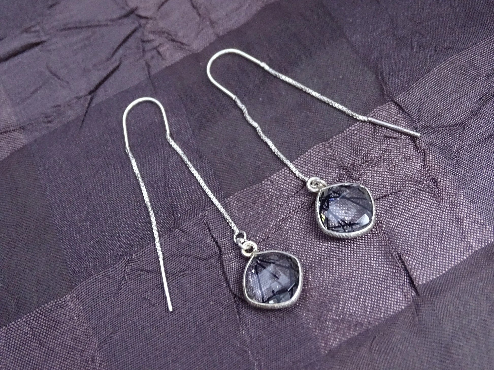 Obsidian Pendant & Earrings Set