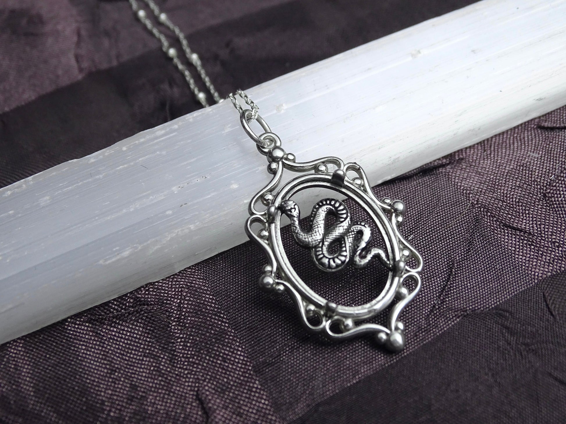 Sterling Silver Snake necklace