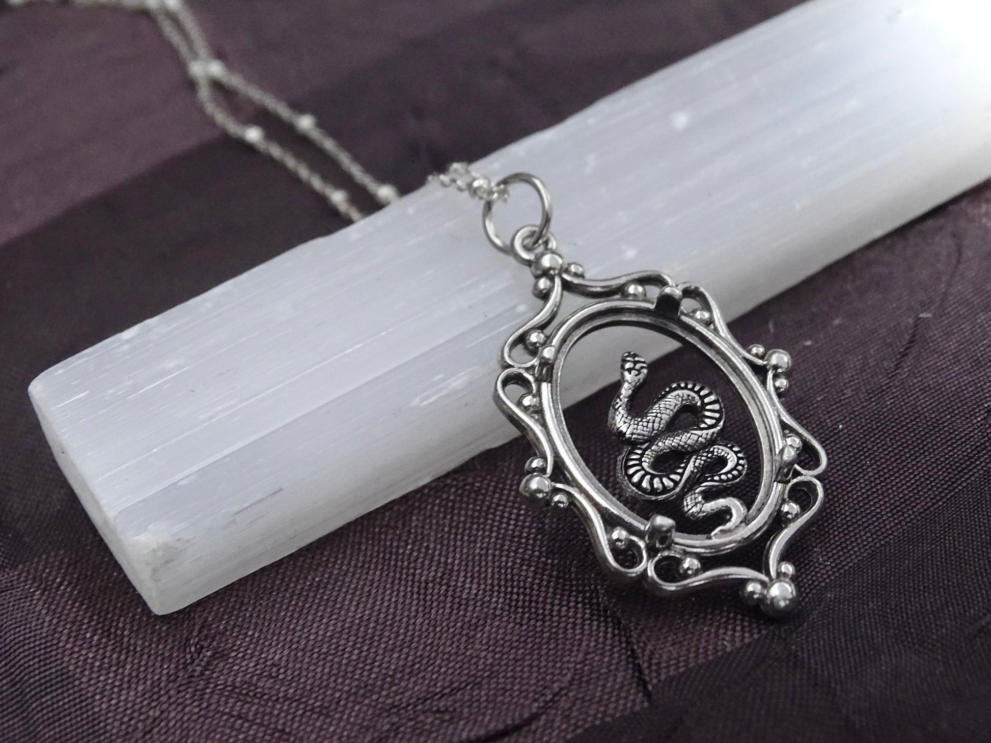 Sterling Silver Snake necklace
