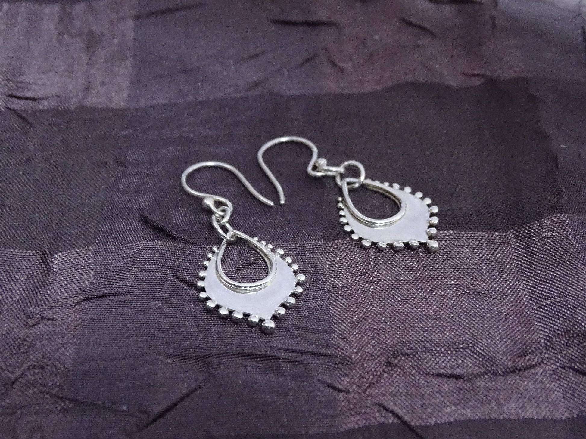 Sterling silver dangle earrings
